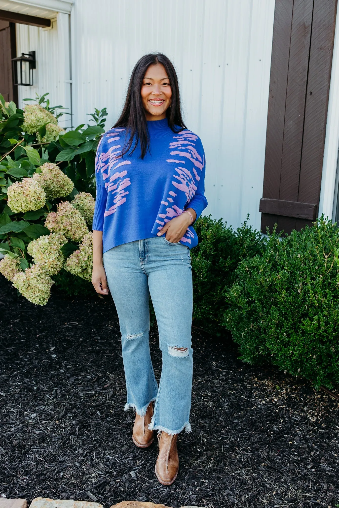 Aja Targa Blue/Lavender Sweater