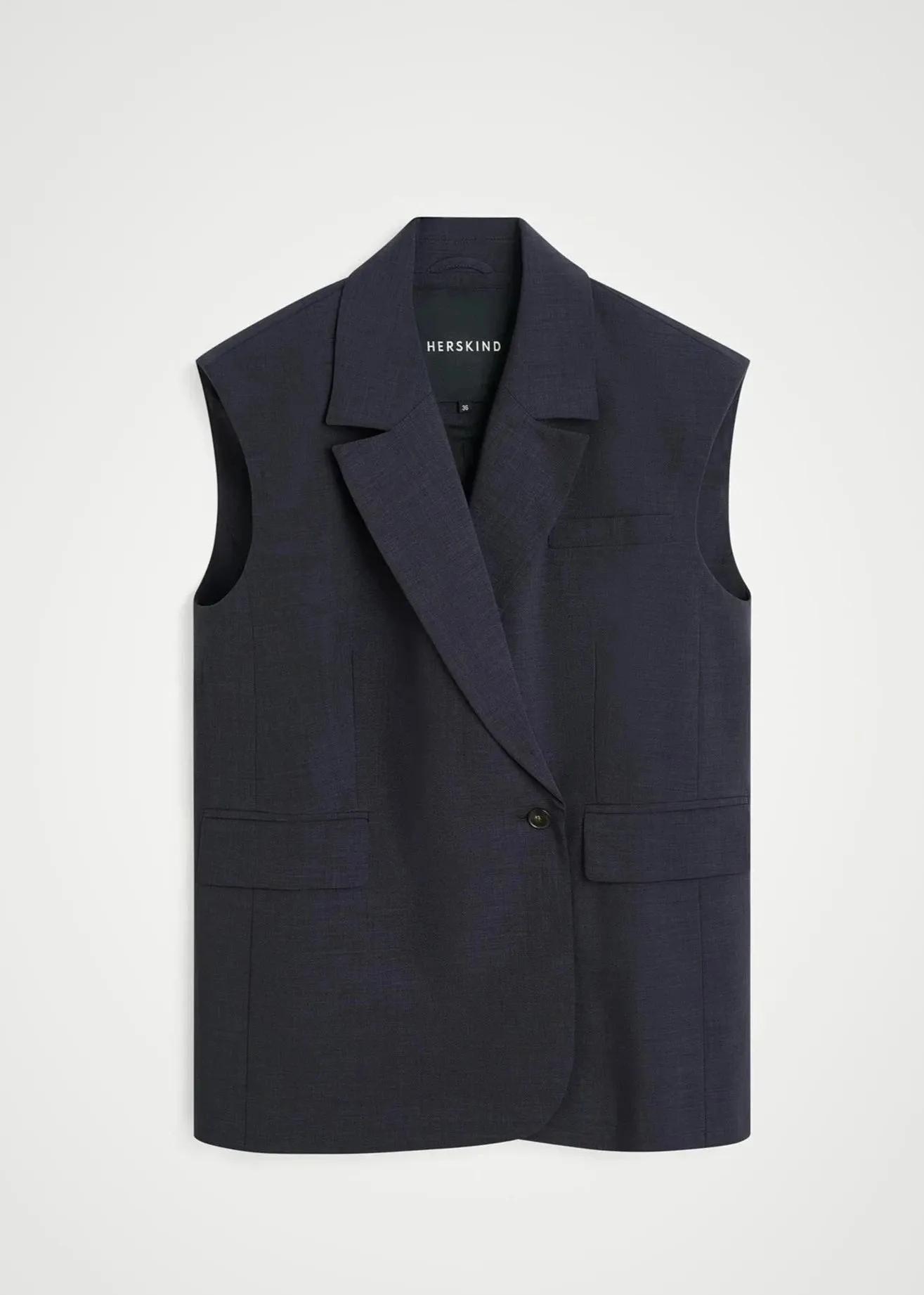 AVERILL VEST |  NAVY GREY