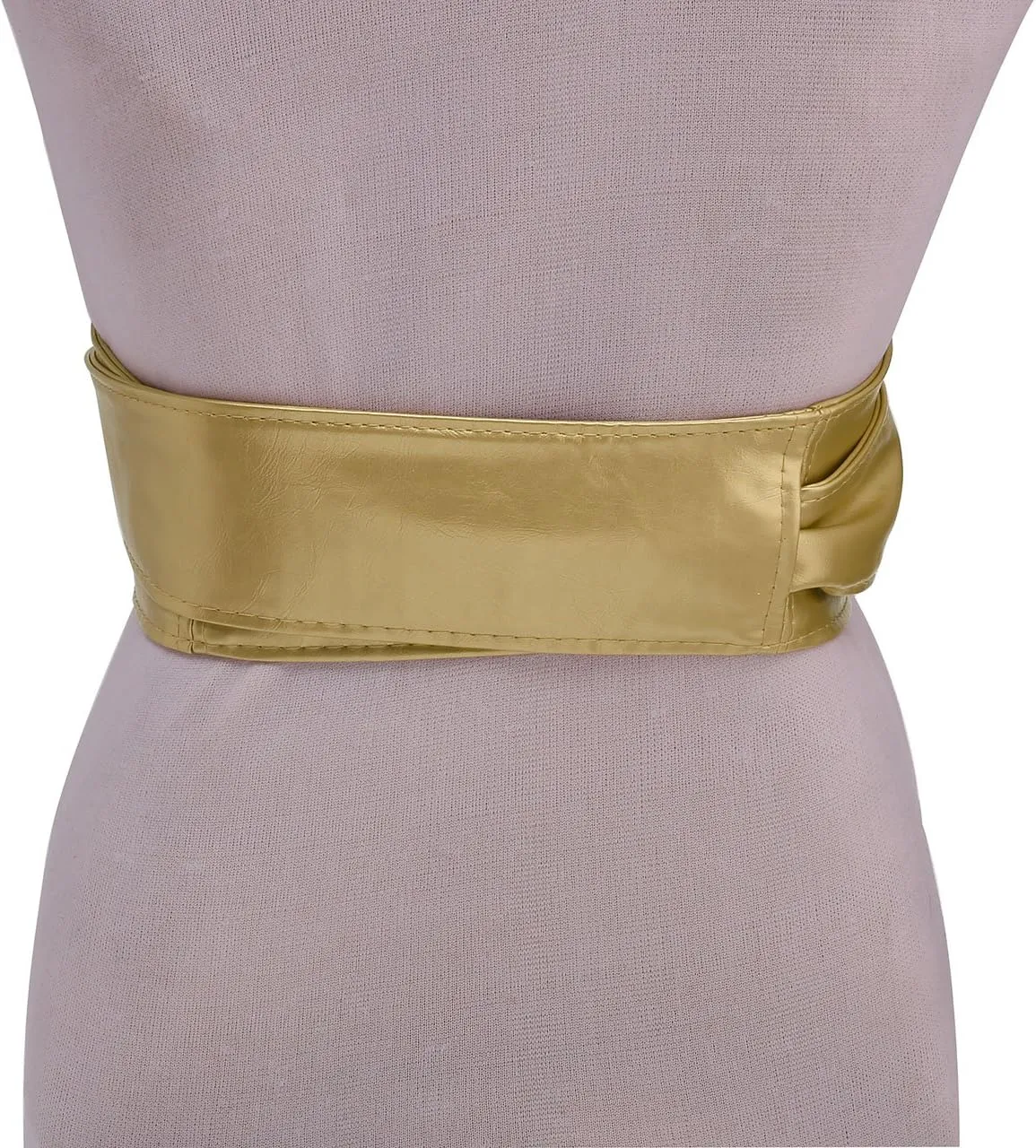 Ayliss Women Soft PU Leather Obi Belt Self Tie Wrap Cinch Belt Fashion Bowknot Waistband Wrap Belt for Dress Jumpsuit