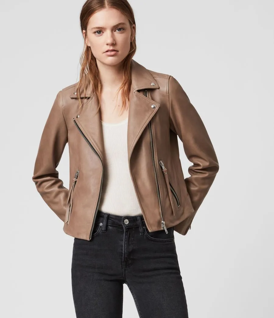 DALBY LEATHER BIKER JACKET