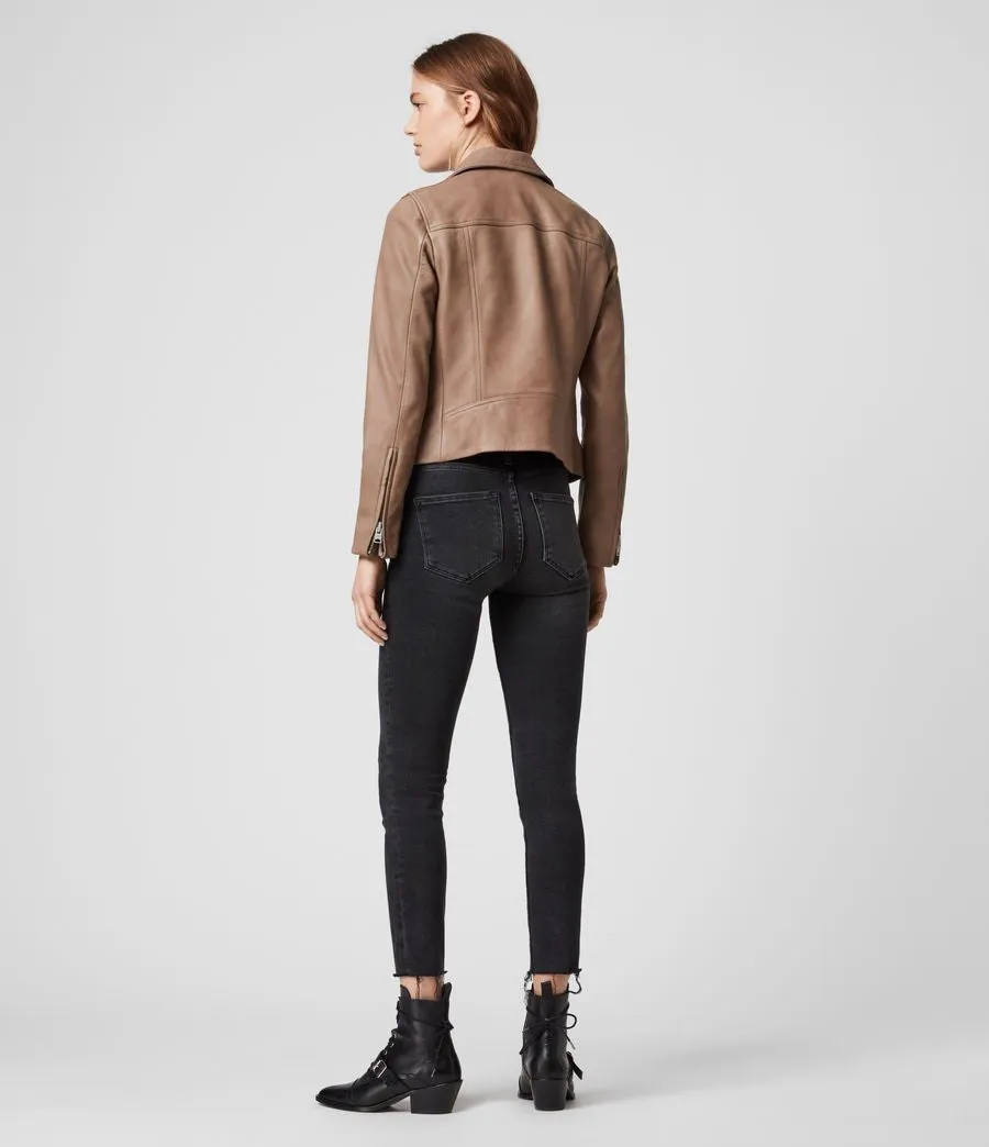 DALBY LEATHER BIKER JACKET