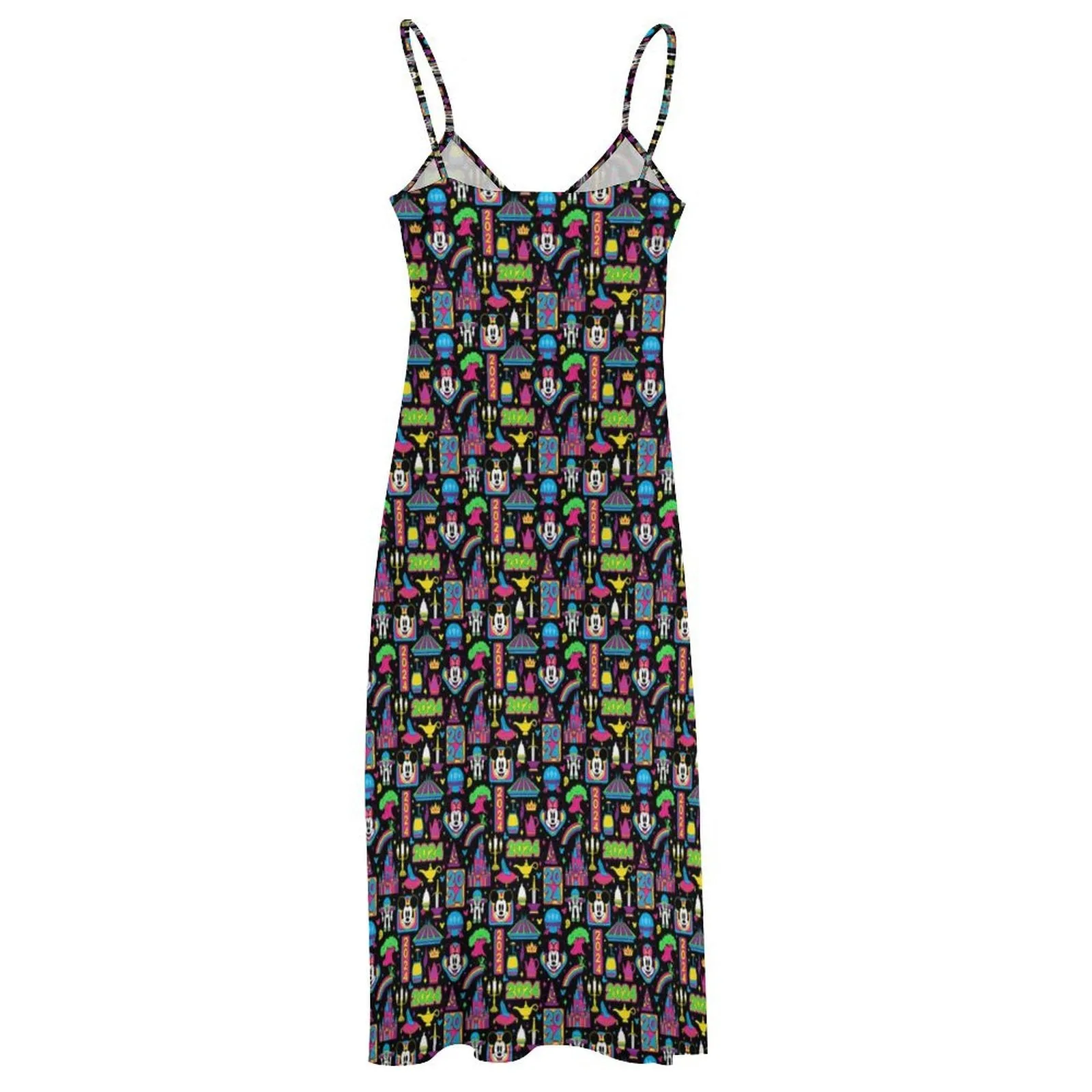 Disney 2024 Dark Women's Summer Slip Long Dress