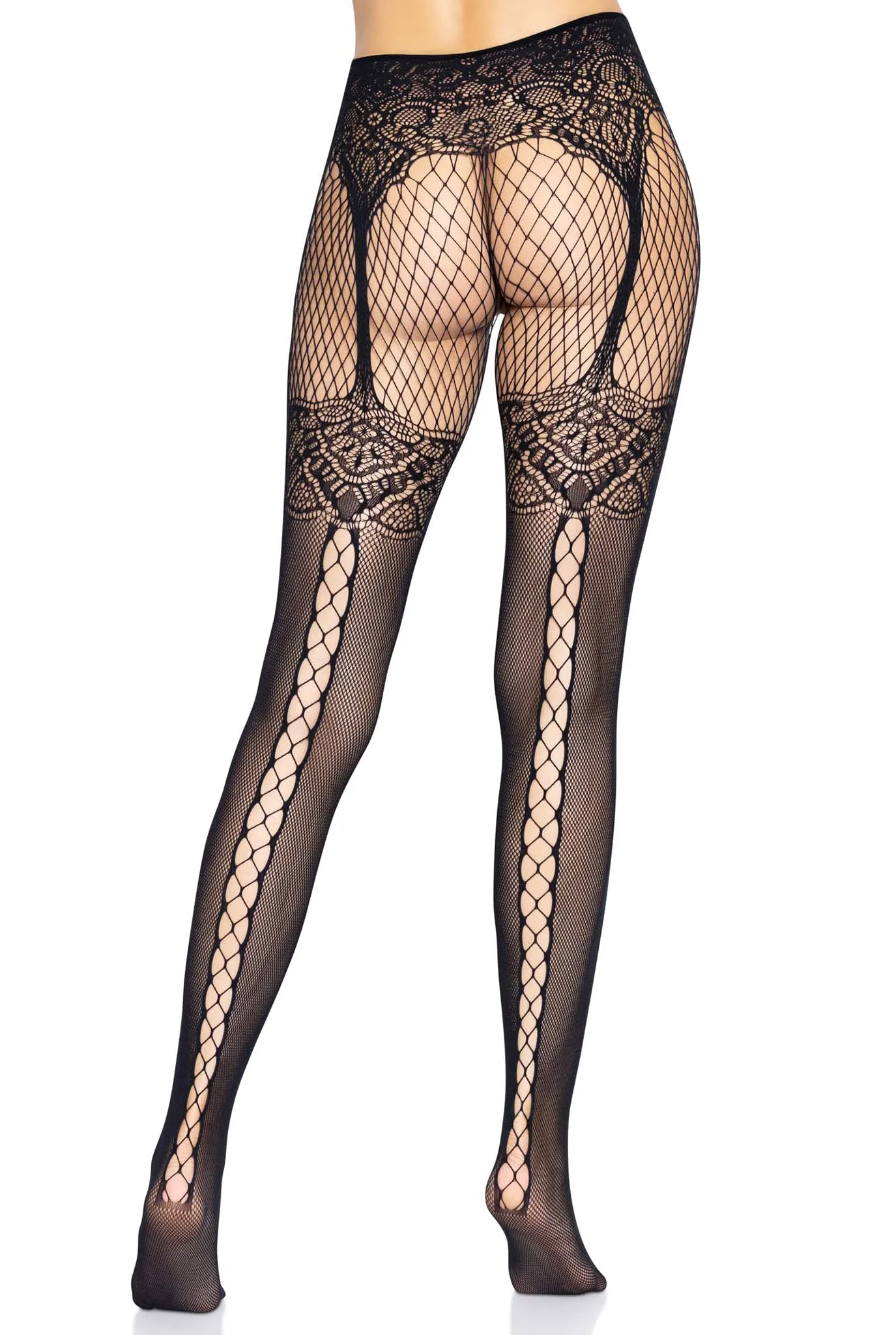 Faye Garter Belt Backseam Tights