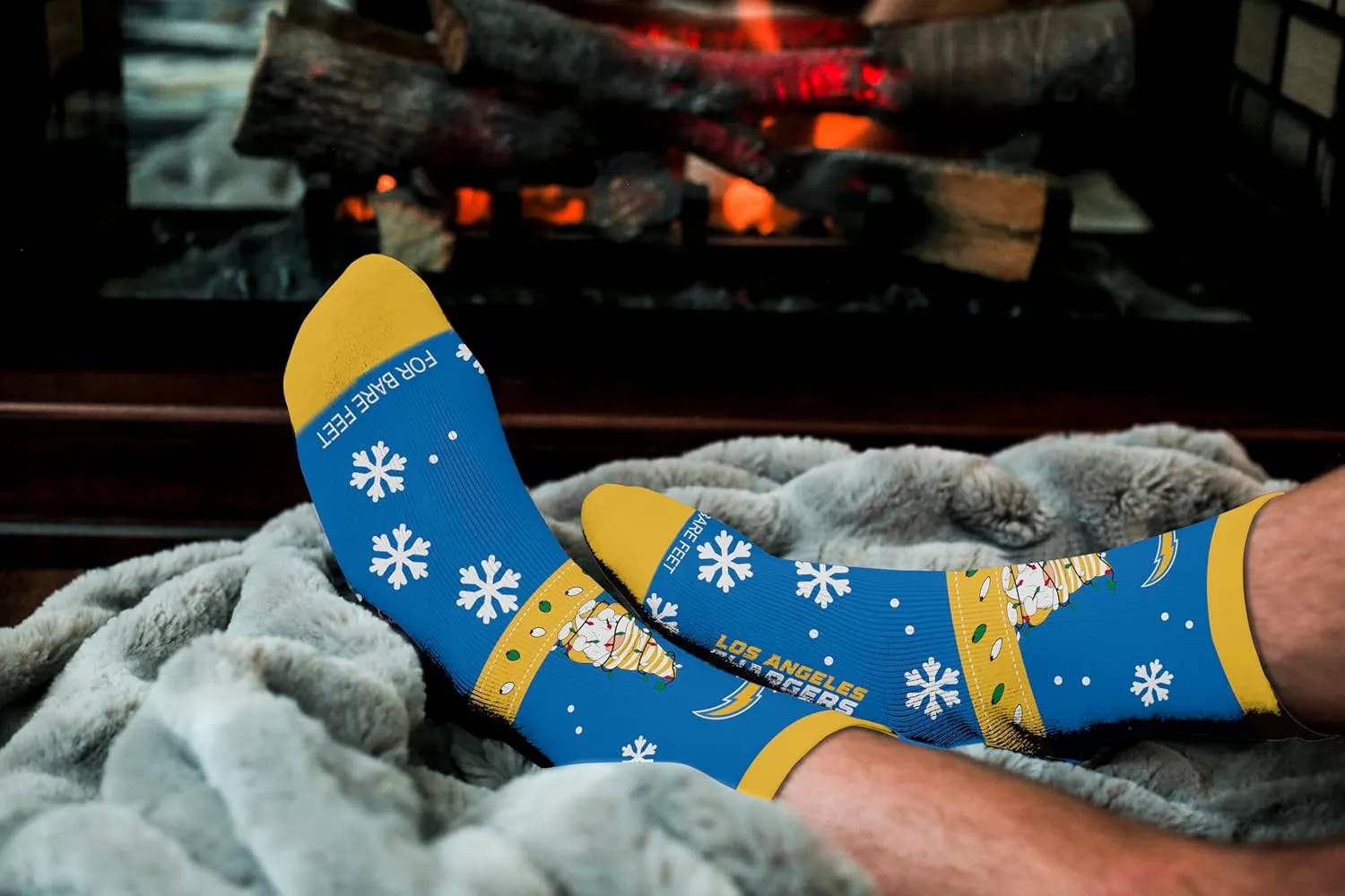 For Bare Feet NFL Sweater Gnome Holiday Sock