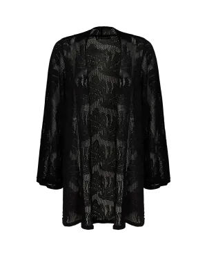 Knit Marina Open Cardigan - Black