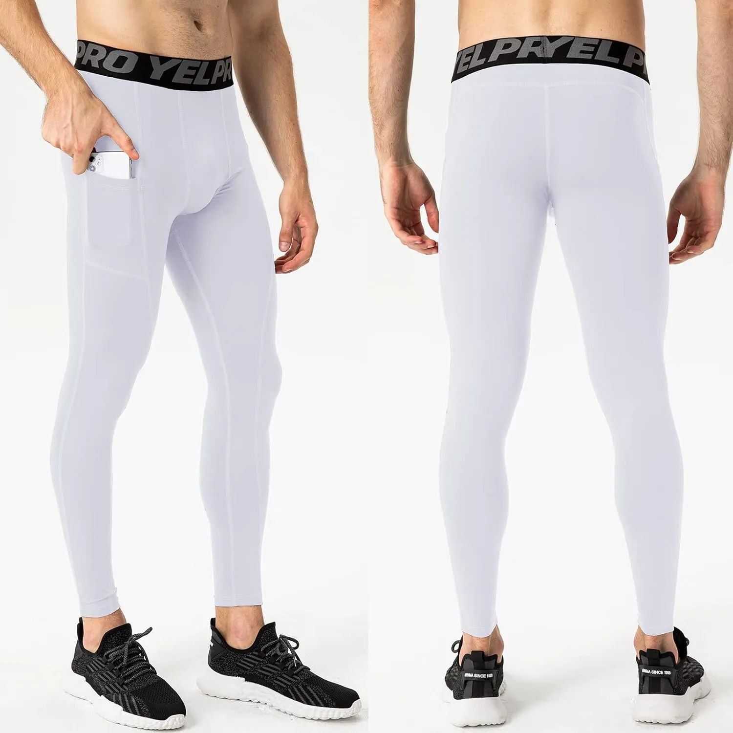 Men's Compression Pants Cool Dry Athletic Leggings Workout Running Tights Active Sports Baselayer Tights Men Yoga Pant