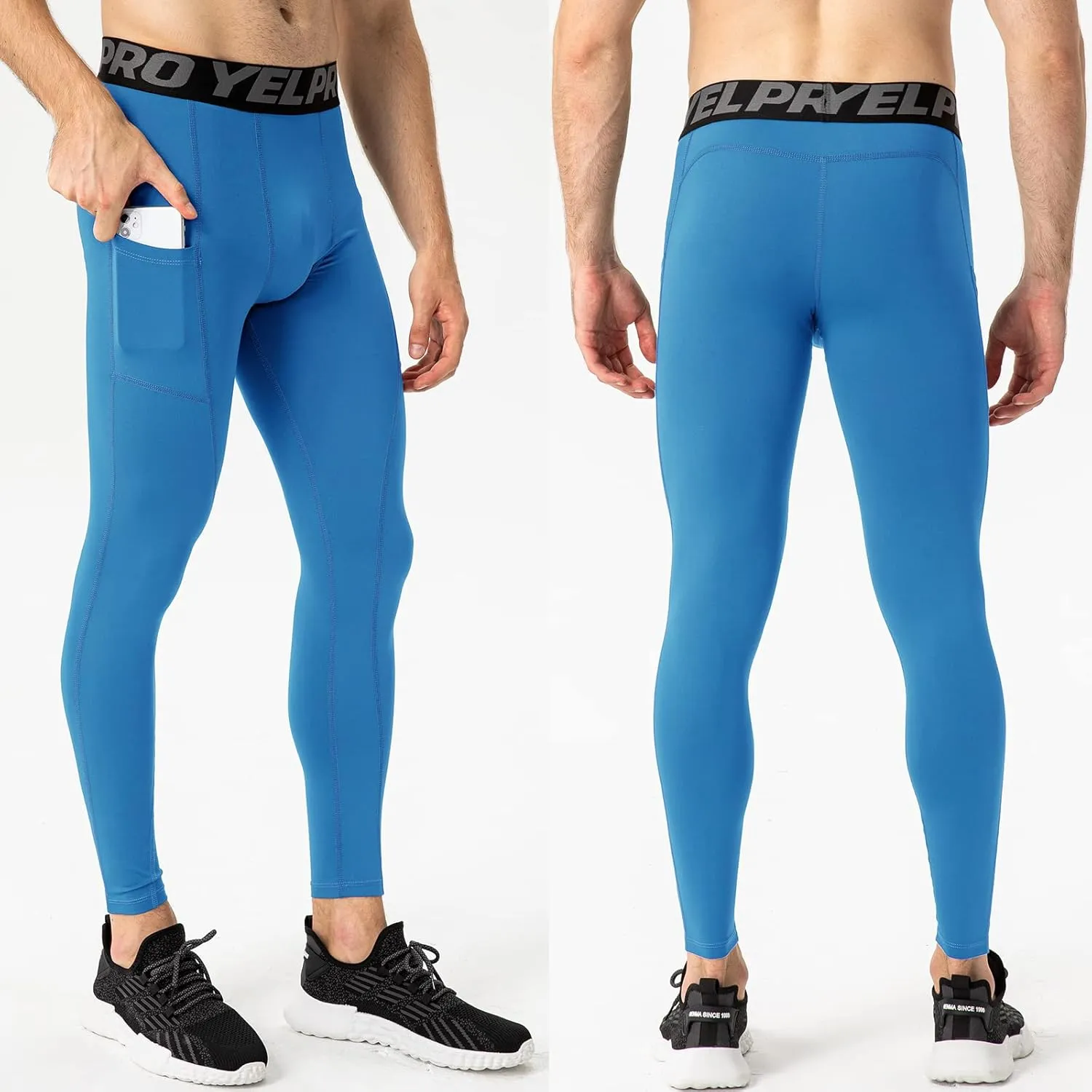 Men's Compression Pants Cool Dry Athletic Leggings Workout Running Tights Active Sports Baselayer Tights Men Yoga Pant