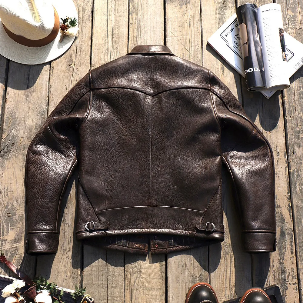 Men's Grain Western Leather Jacket