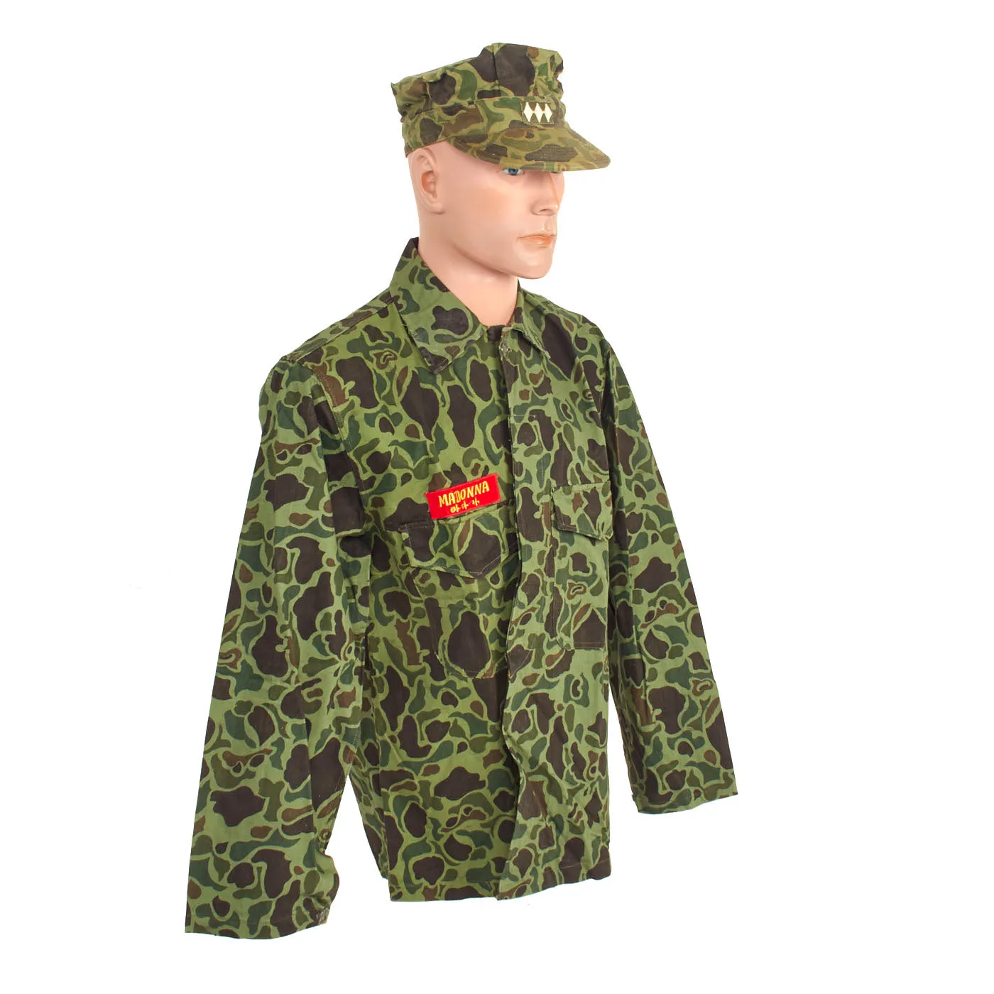 Original U.S. Vietnam War Republic of Korea Army American Advisor Cammouflage Uniform Set - Named Captain