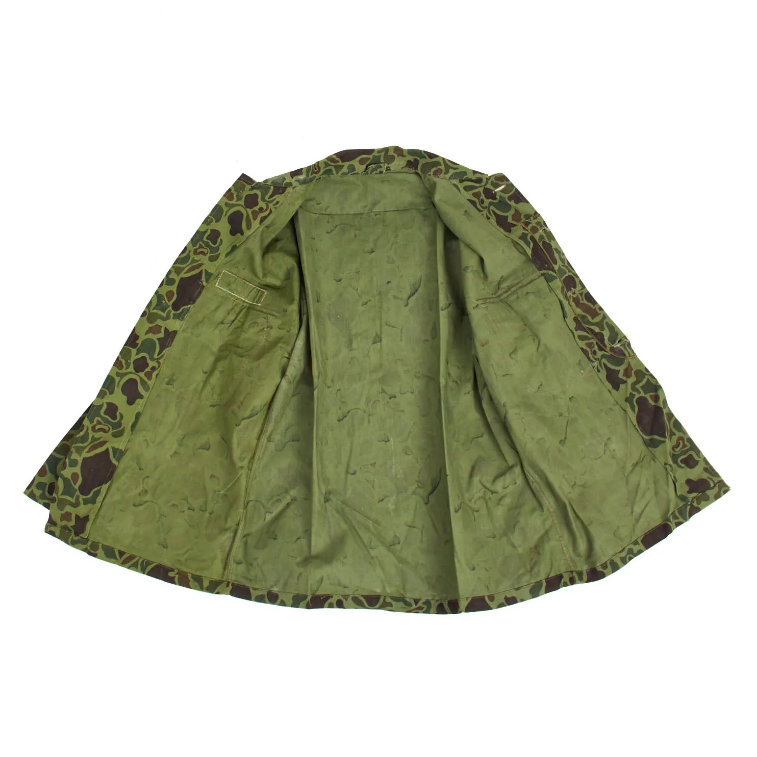 Original U.S. Vietnam War Republic of Korea Army American Advisor Cammouflage Uniform Set - Named Captain