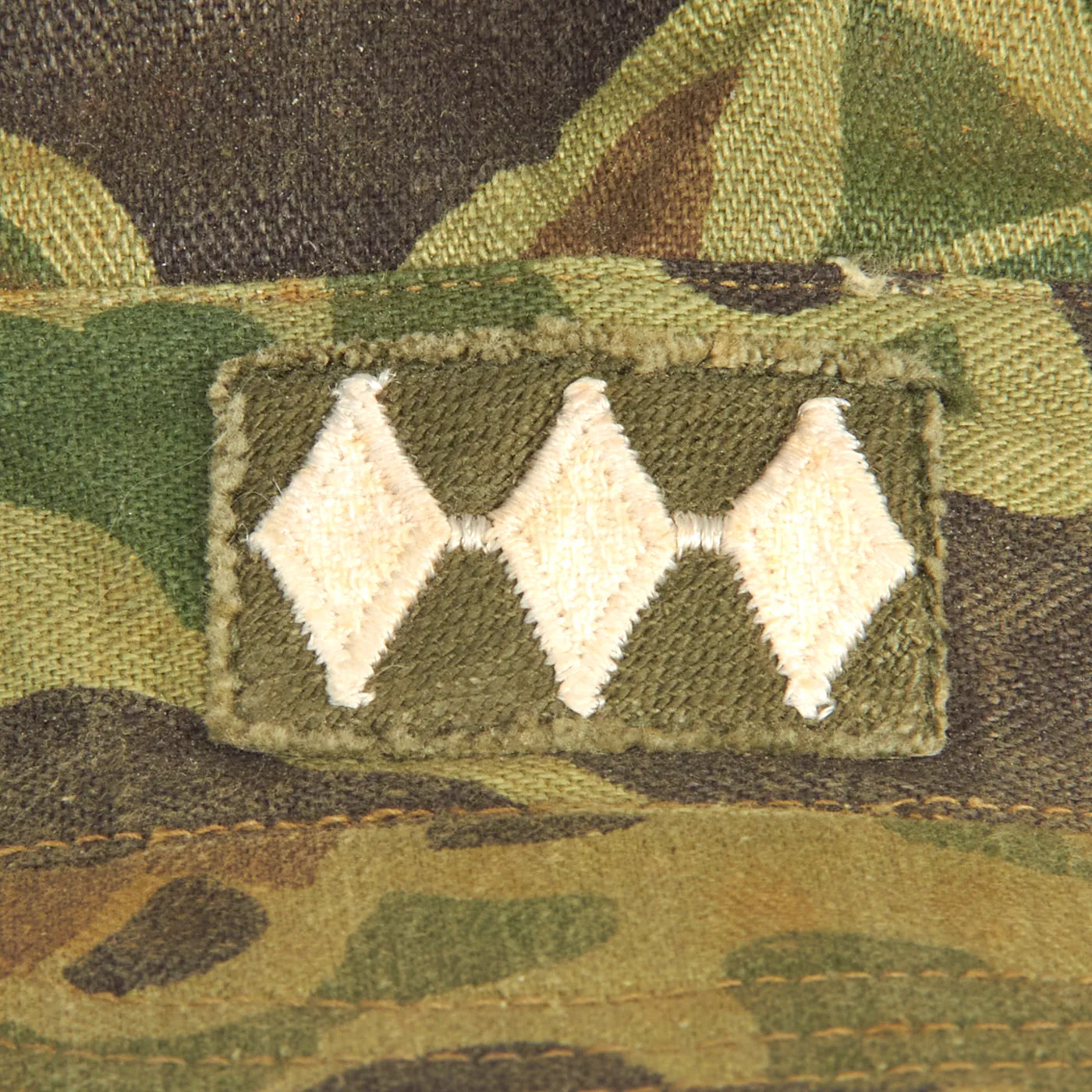Original U.S. Vietnam War Republic of Korea Army American Advisor Cammouflage Uniform Set - Named Captain