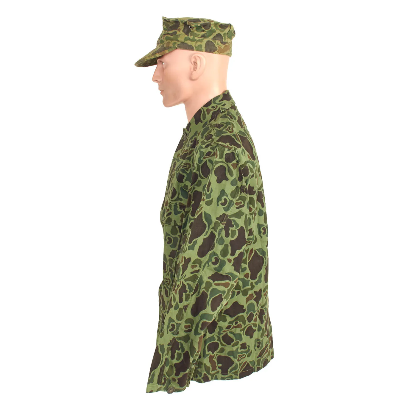 Original U.S. Vietnam War Republic of Korea Army American Advisor Cammouflage Uniform Set - Named Captain