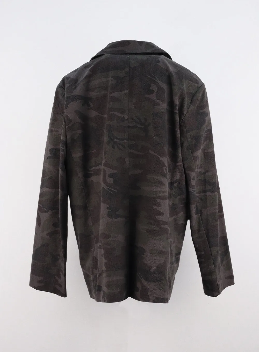 Oversized Camo Blazer Jacket CO313