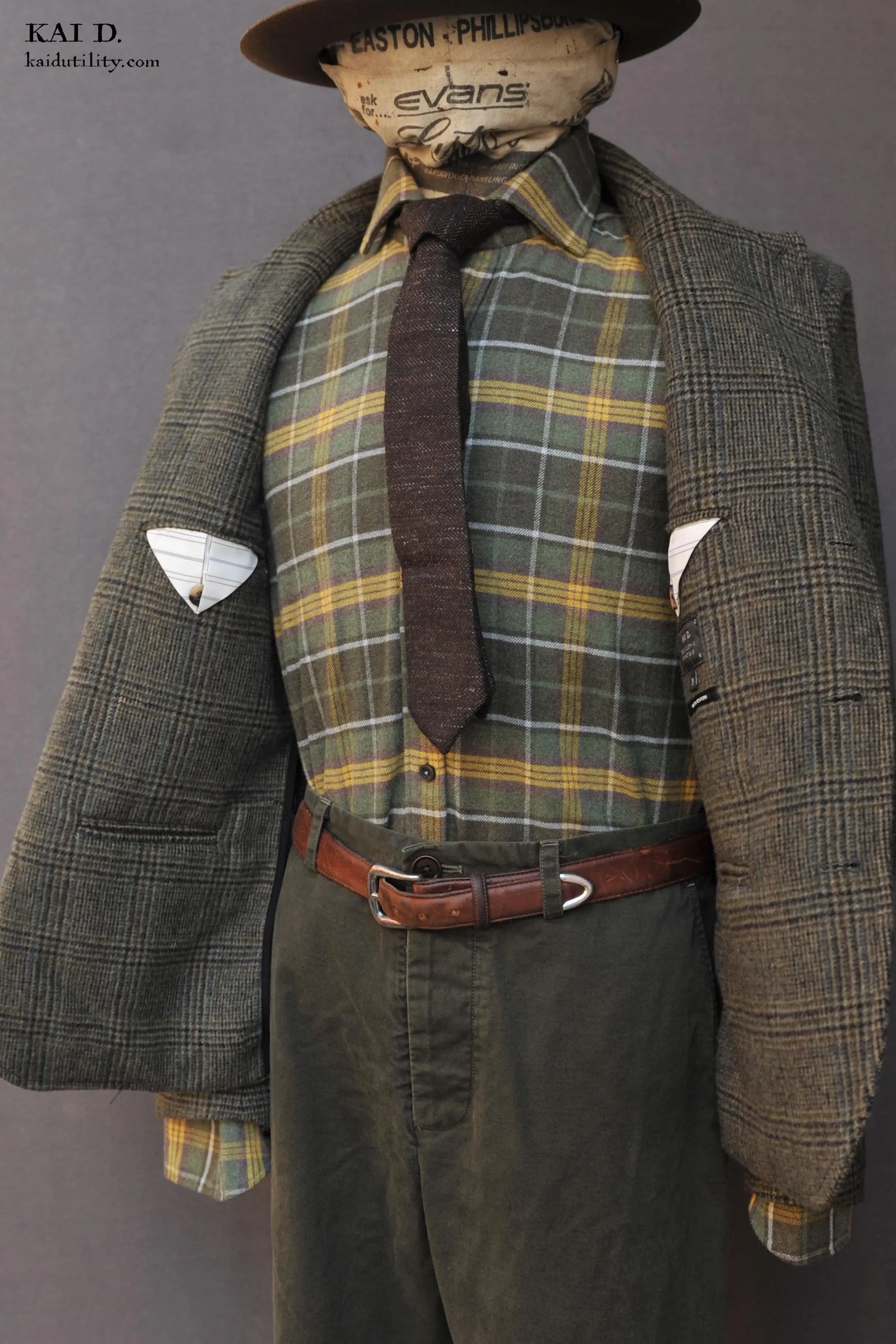 Tonal Wool Plaid Serra Blazer - S/M